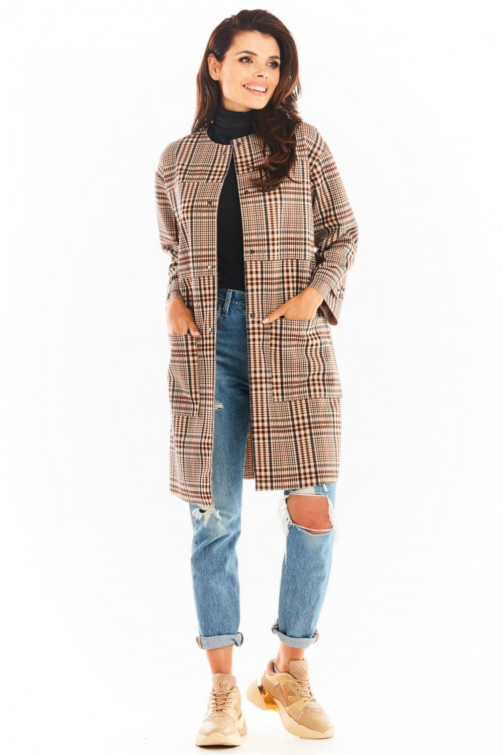 Manteau femme awama — brun