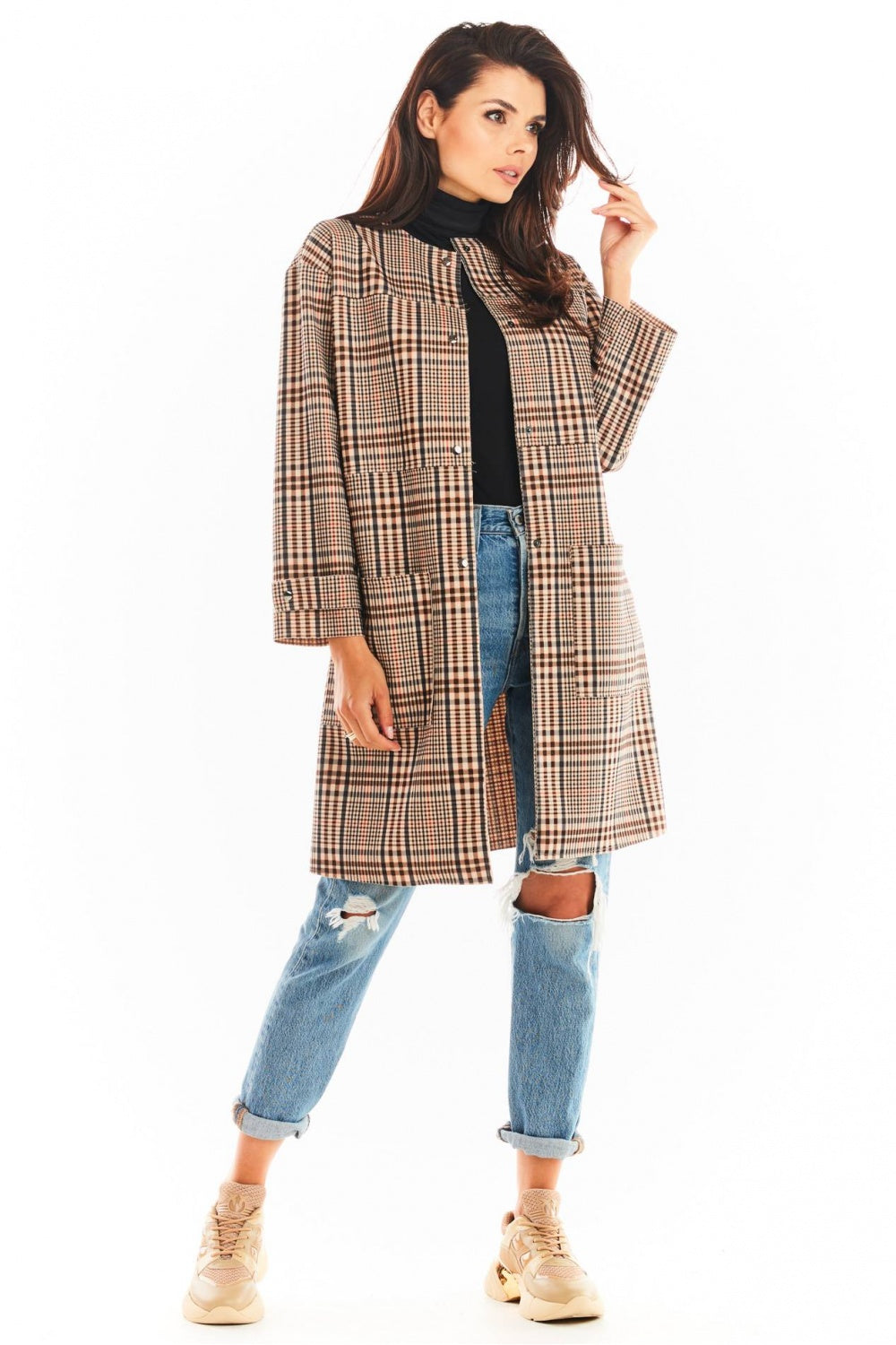 Manteau femme awama — brun