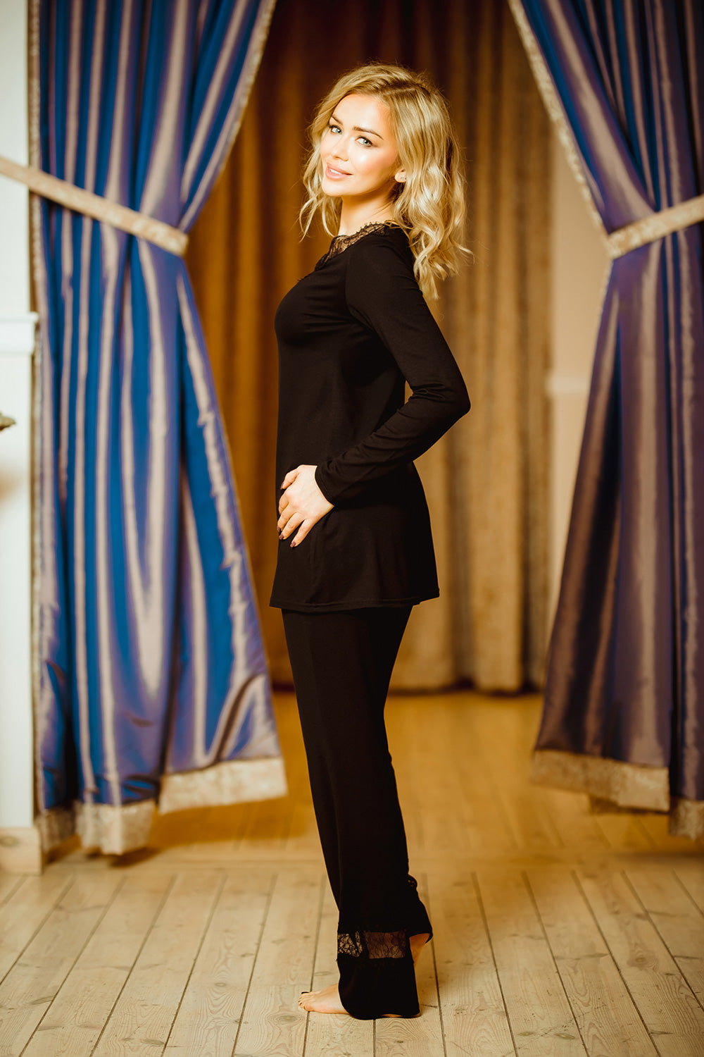 Pyjama femme Kalimo — noir