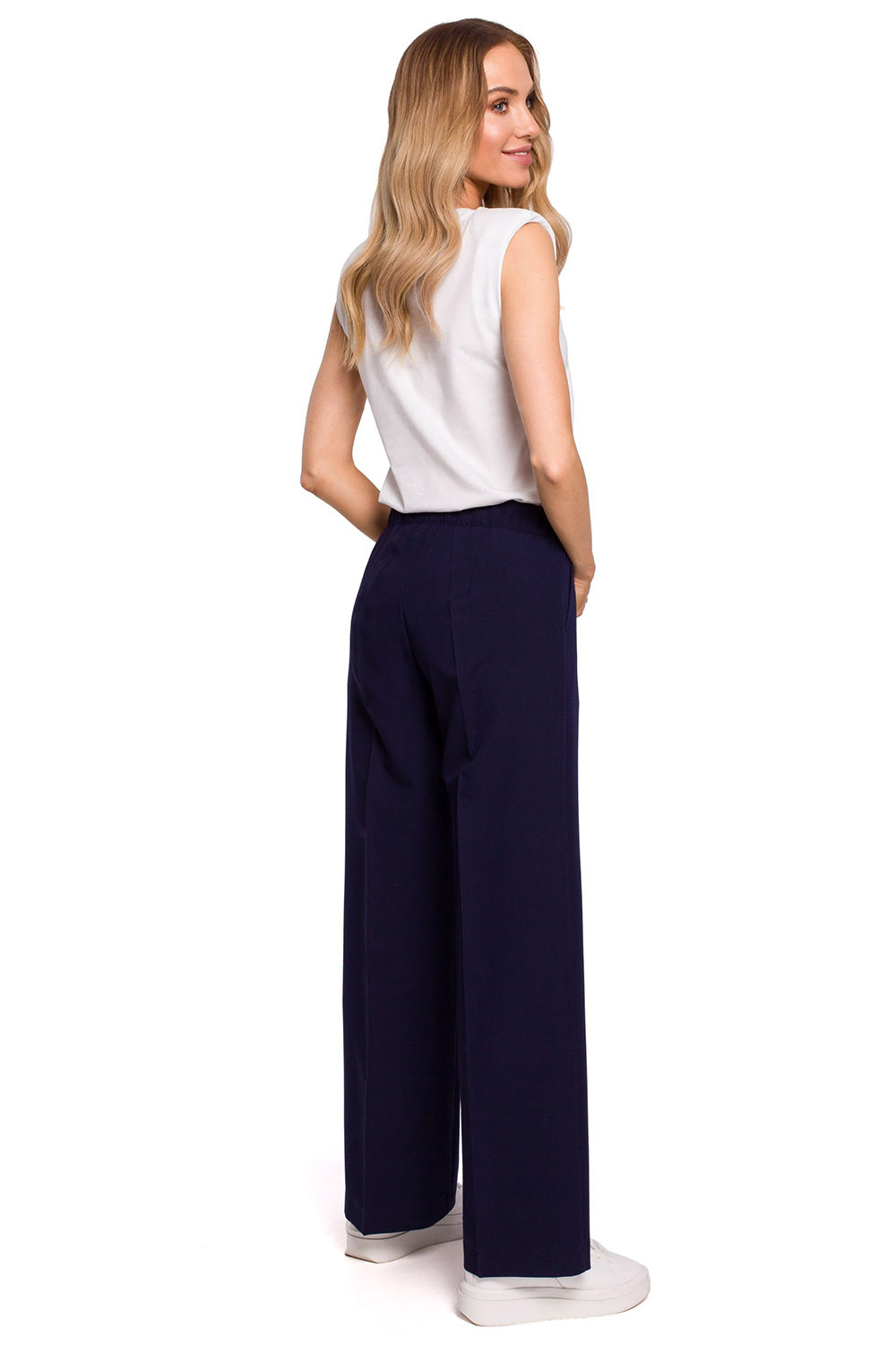 Chaussures à talons femme Moe Pantalon Long Pantalon — bleu marine