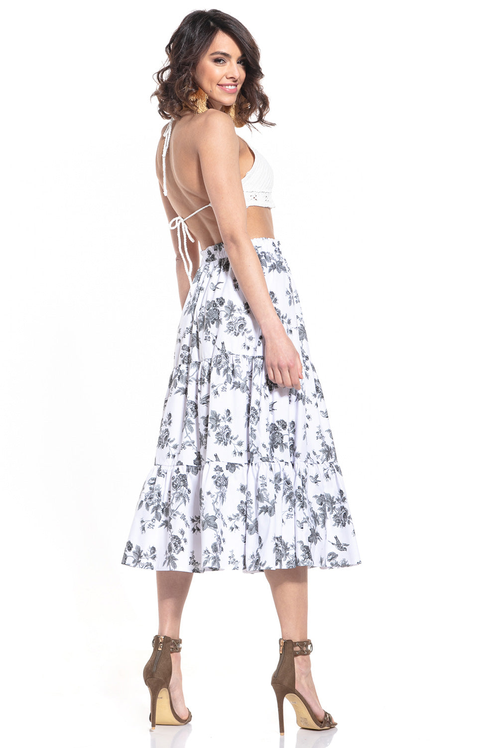 Jupe femme Tessita Longue Longue — gris