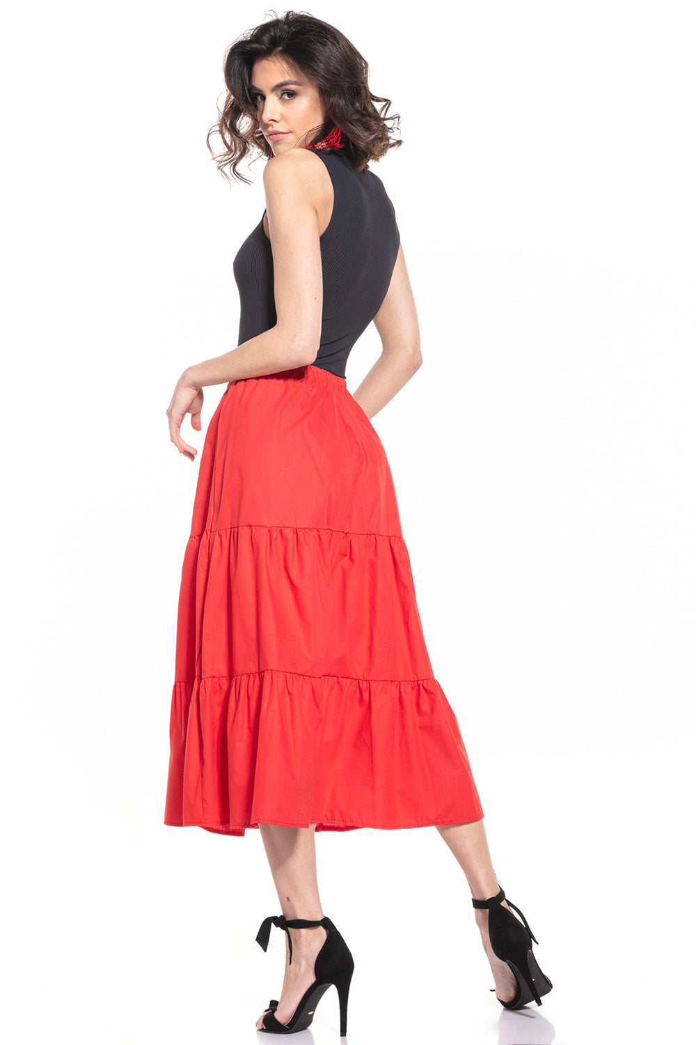 Jupe femme Tessita Longue Longue — rouge