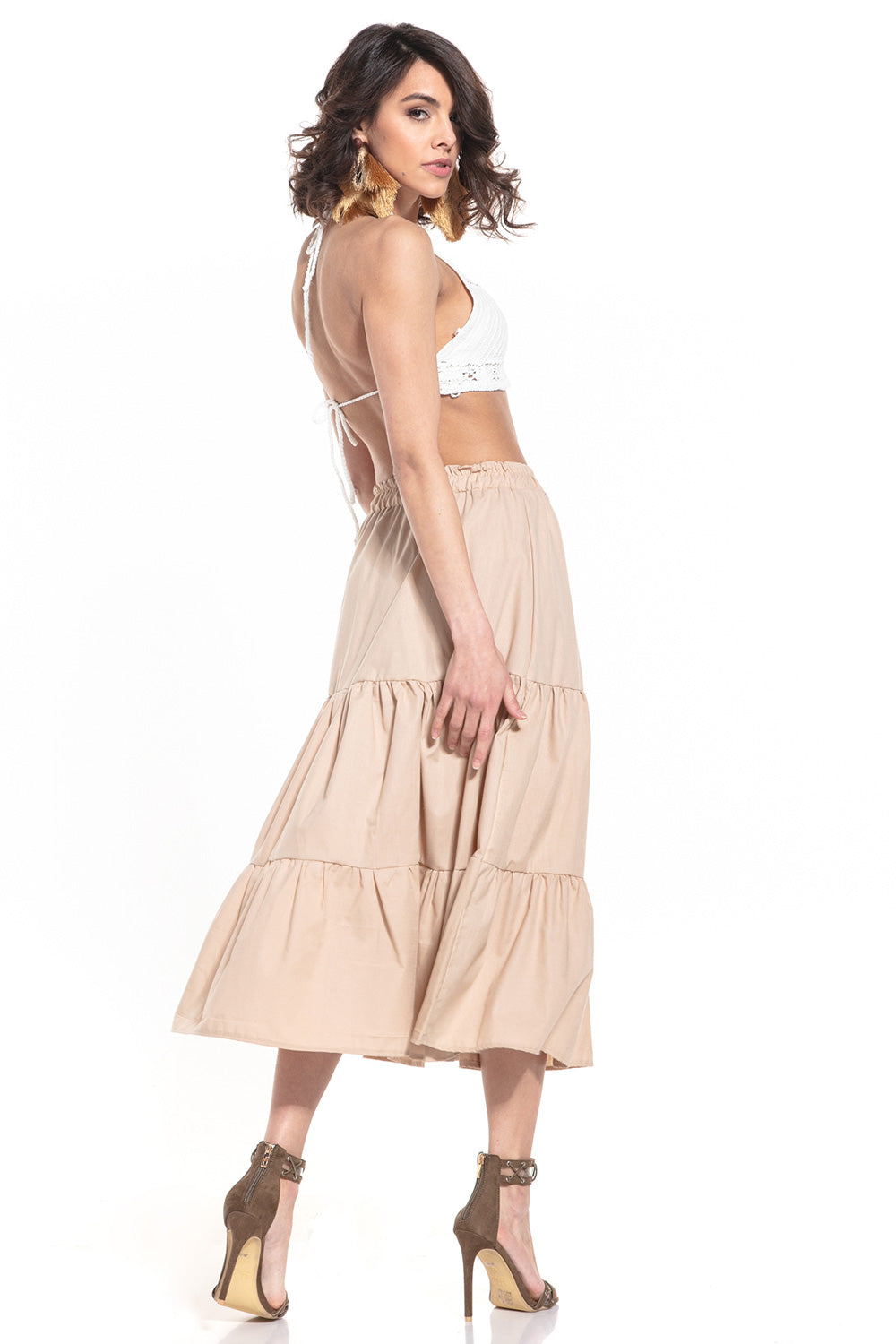 Jupe femme Tessita Longue Longue — beige