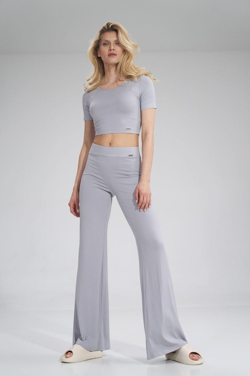 Chaussures à talons femme Figl Pantalon Pantalon — gris
