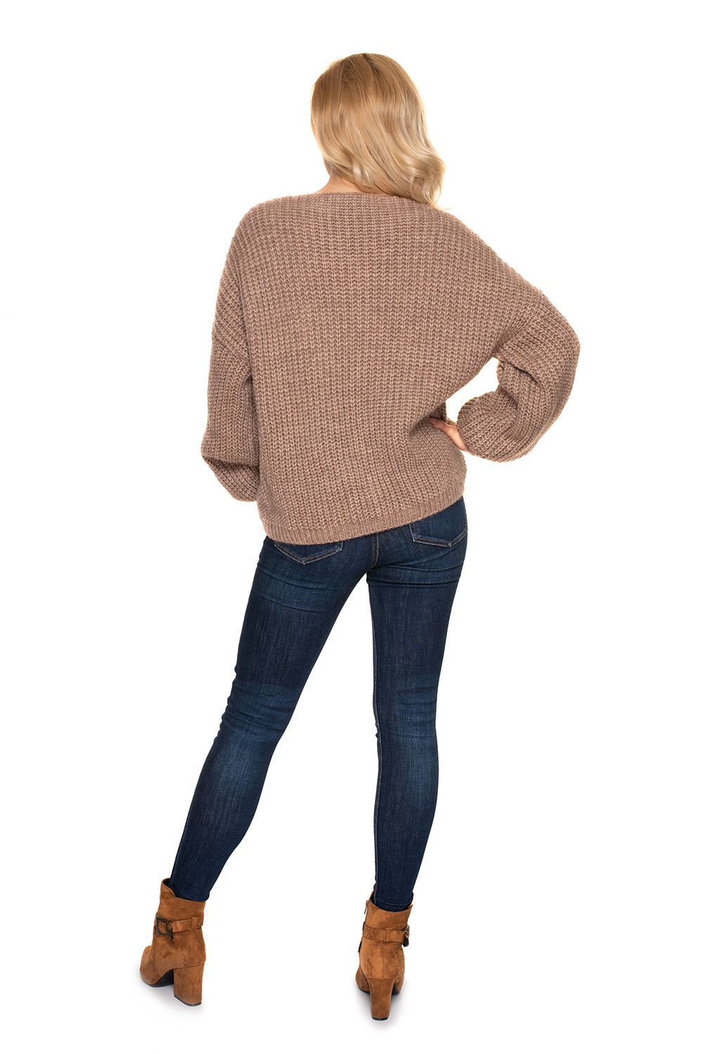 Cardigan femme PeeKaBoo — beige