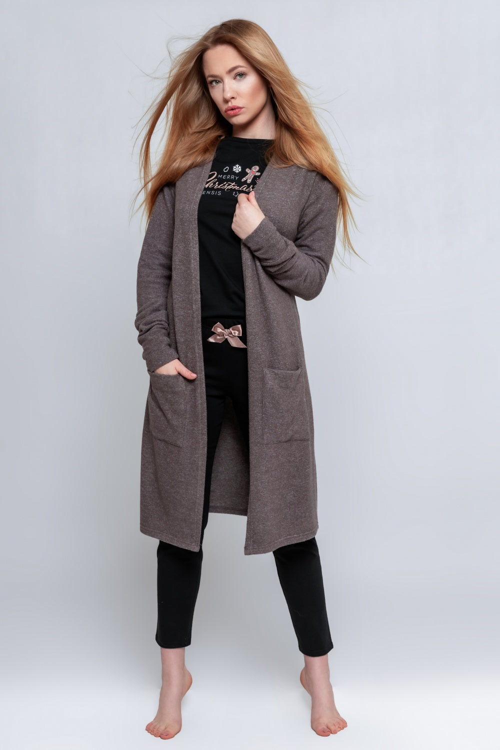 Cardigan femme Sensis — brun