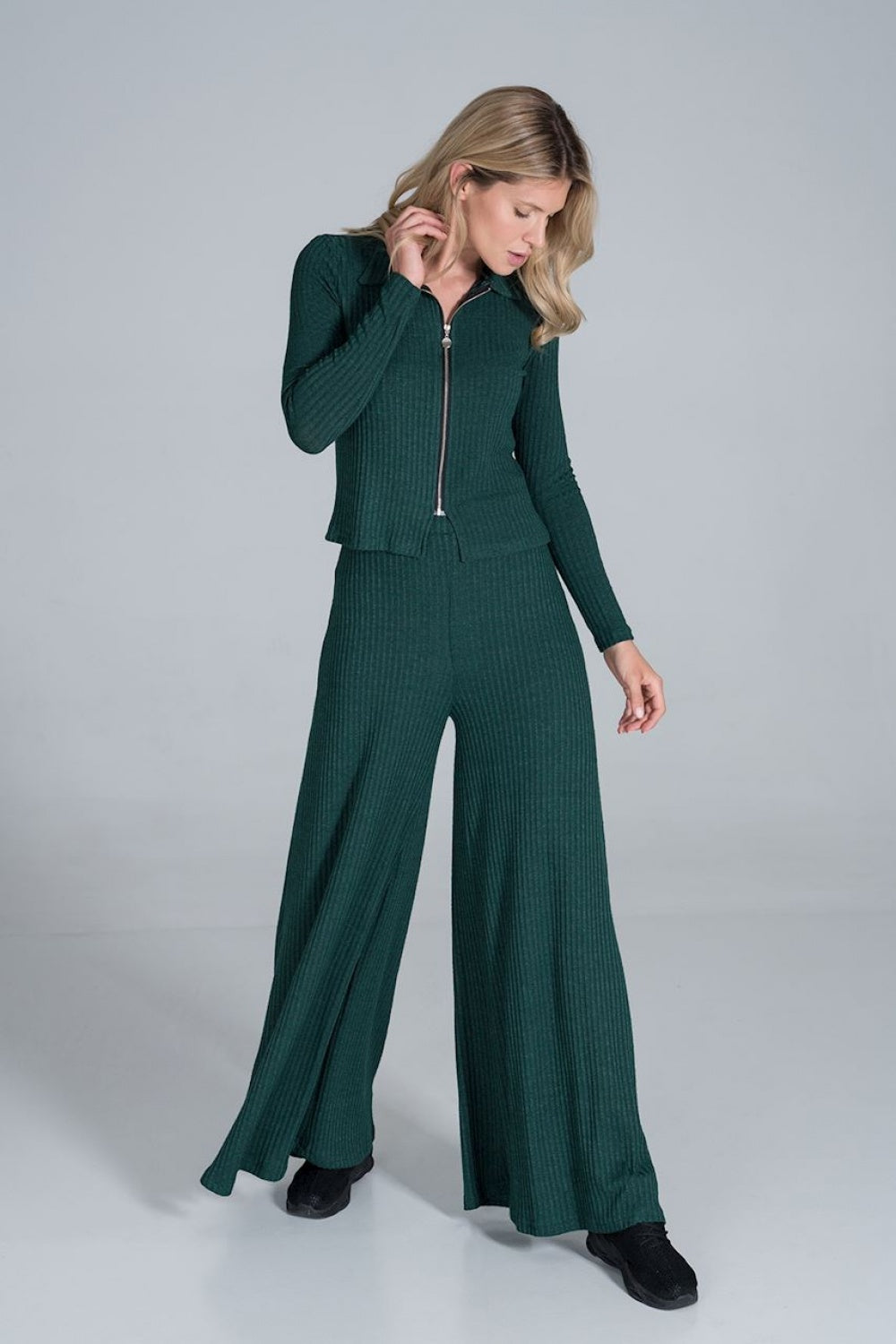 Chaussures à talons femme Figl Pantalon Long Pantalon — vert