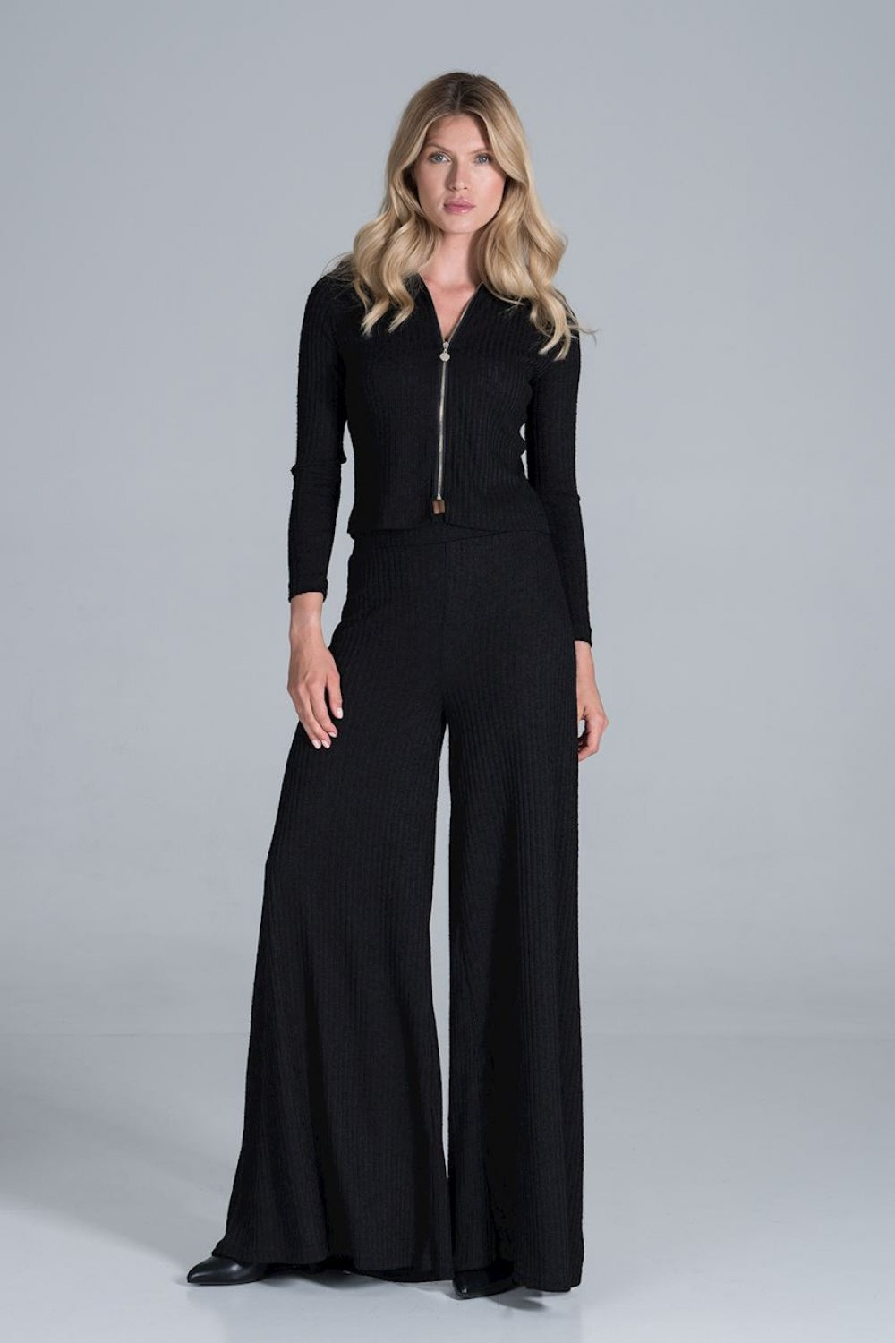 Chaussures à talons femme Figl Pantalon Long Pantalon — noir