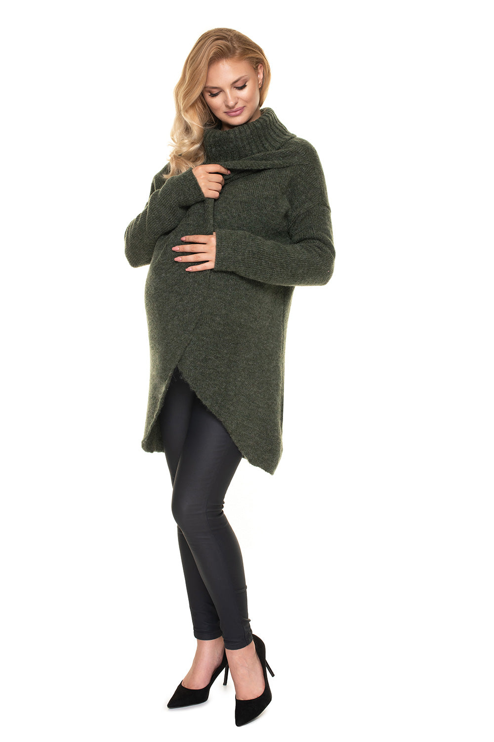 Chandail grossesse femme PeeKaBoo — vert