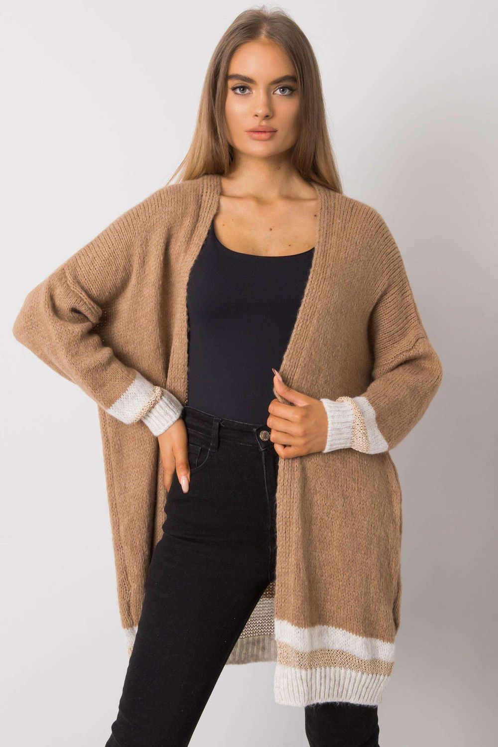 Cardigan femme Och Bella — brun