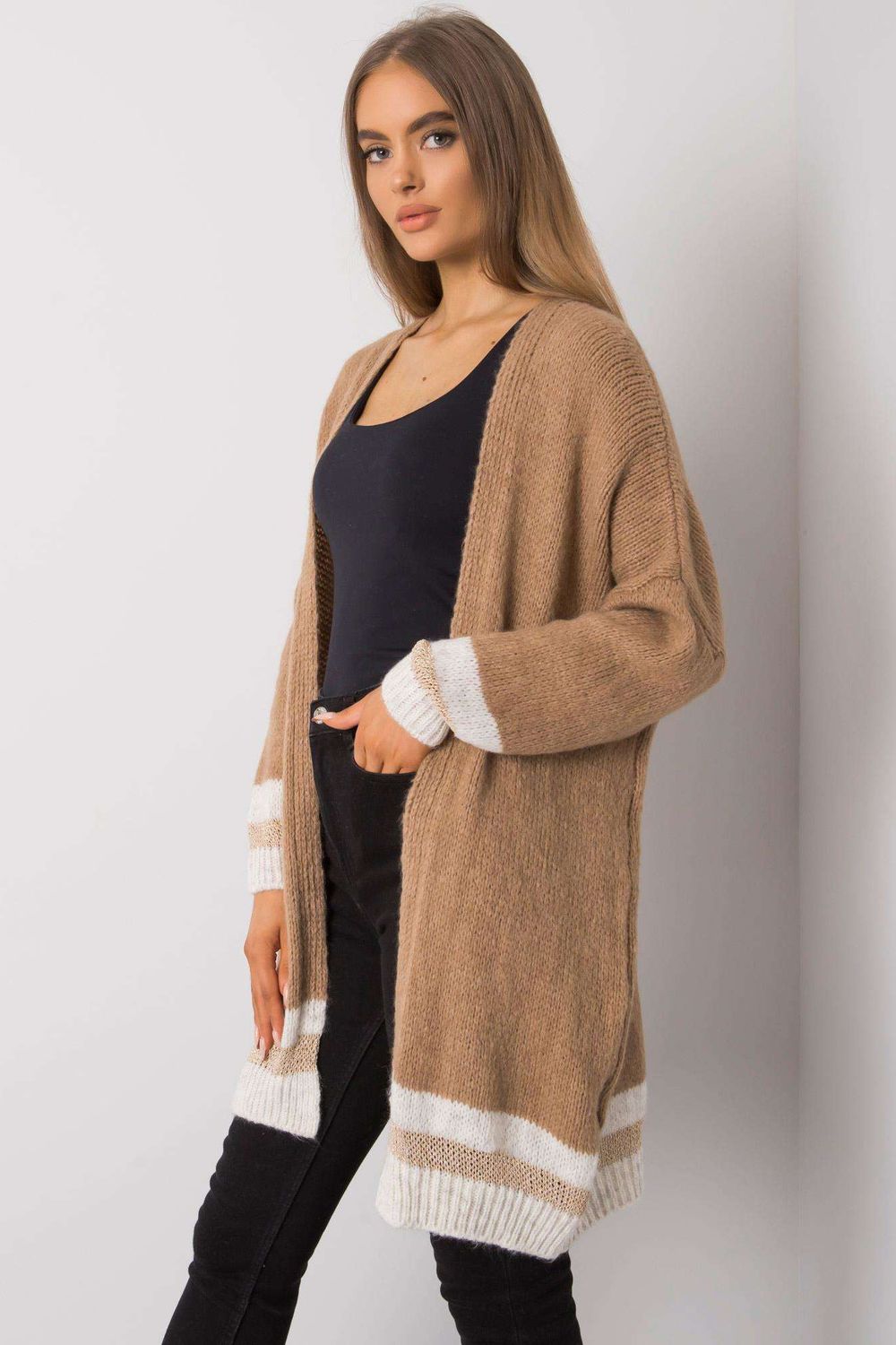 Cardigan femme Och Bella — brun