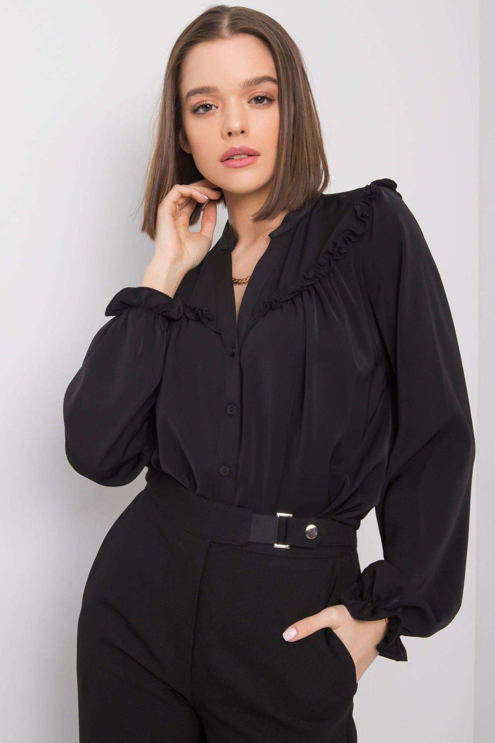 Blouse femme Och Bella — noir