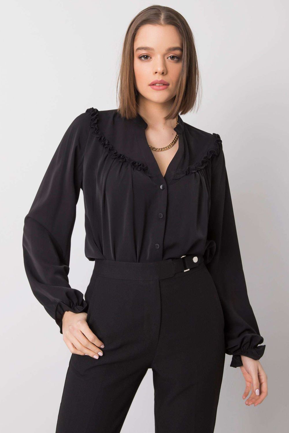 Blouse femme Och Bella — noir
