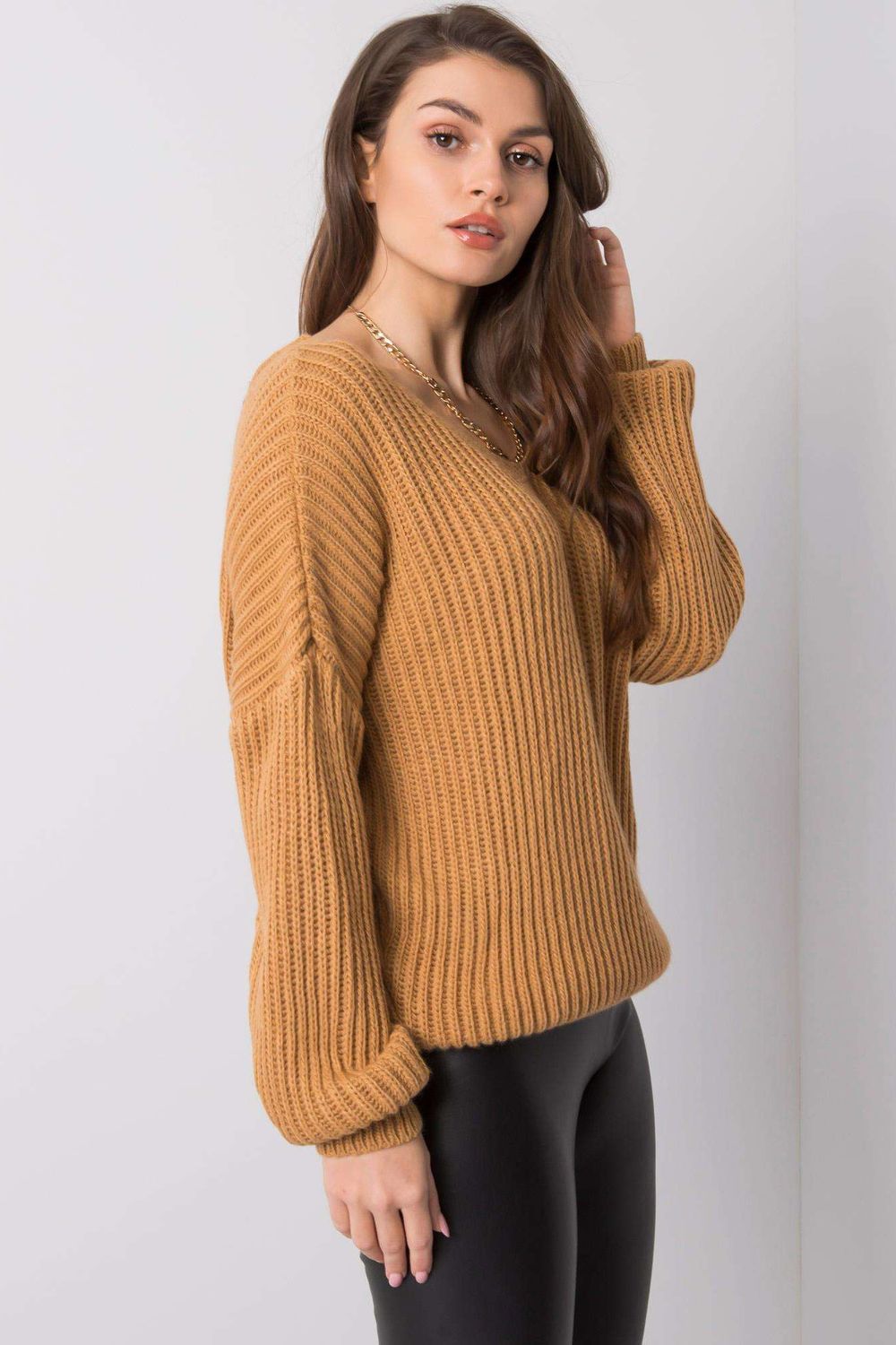 Pull femme Och Bella Chandail Chandail — brun