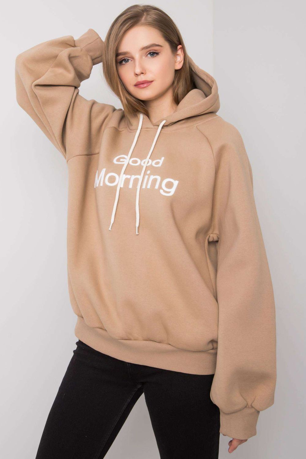 T-shirt femme Ex Moda Sweatshirt Sweatshirt — beige