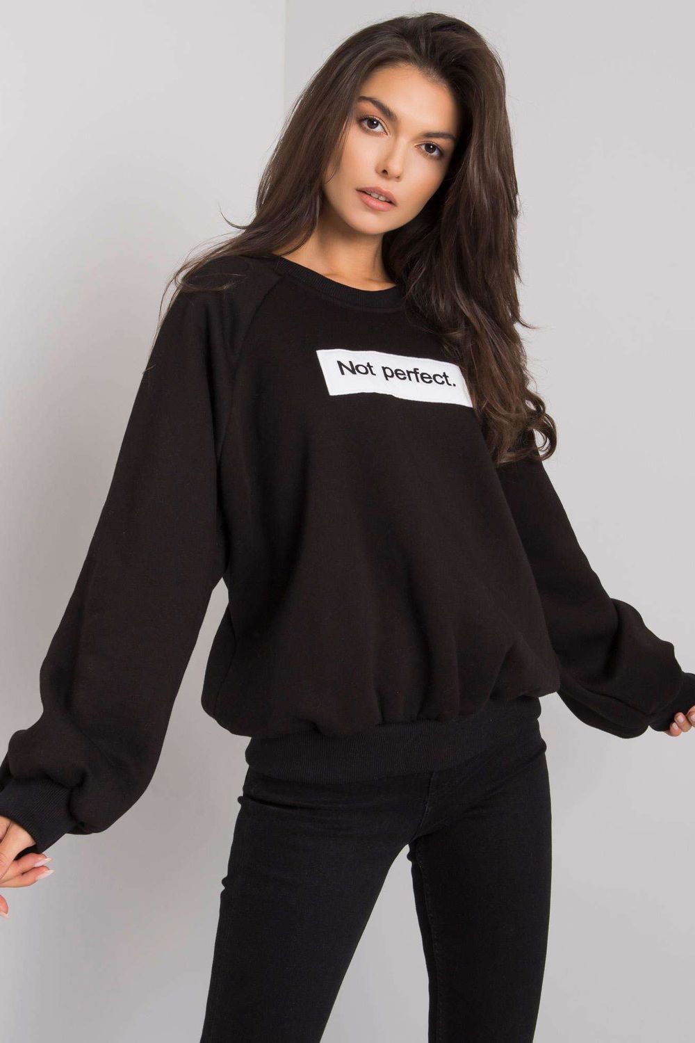 T-shirt femme Ex Moda Sweatshirt Sweatshirt — noir