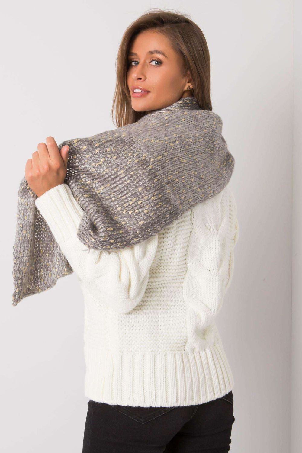 Châle femme AT — gris