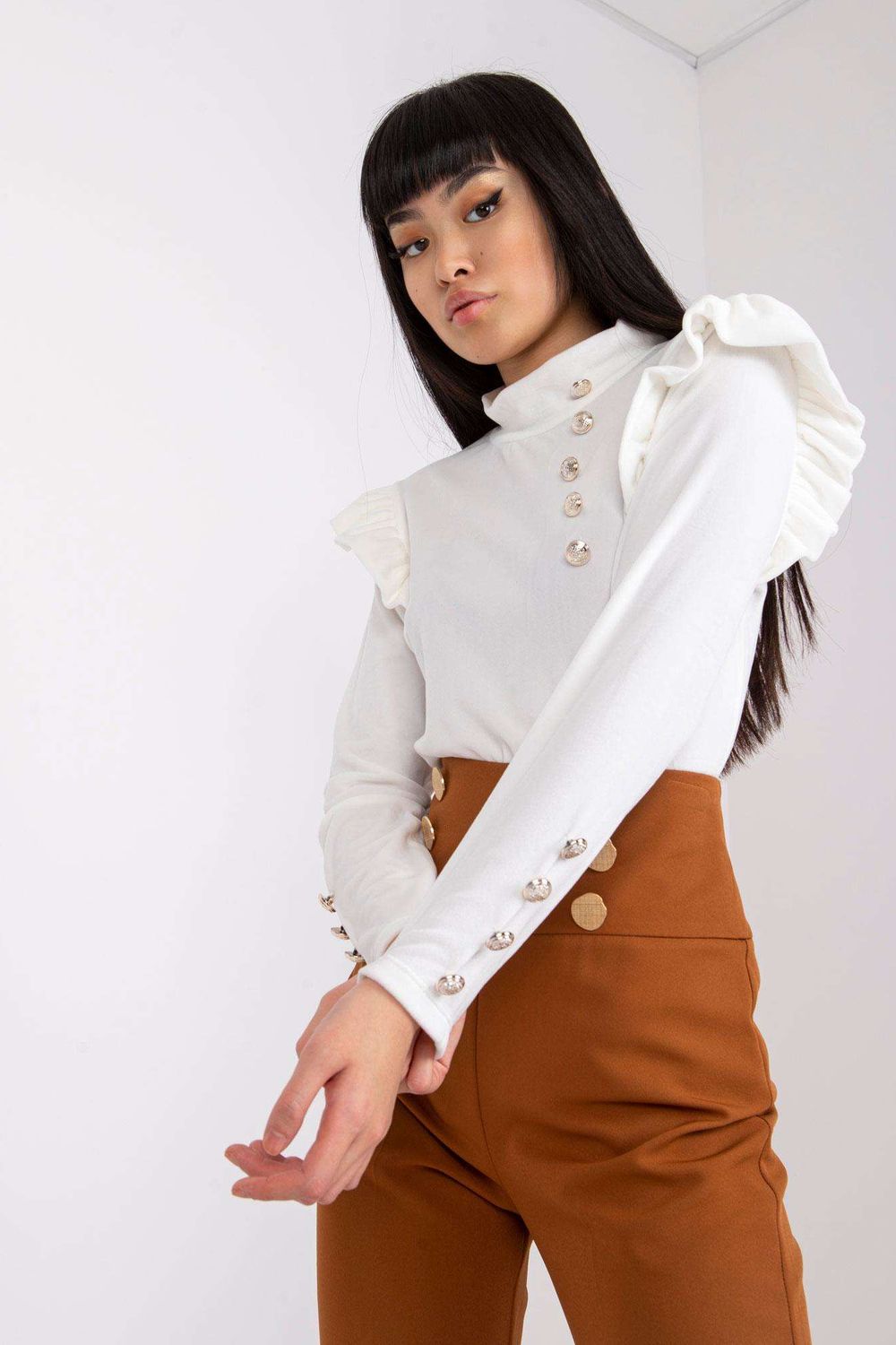 Blouse femme Italy Moda Chemisier Chemisier — blanc