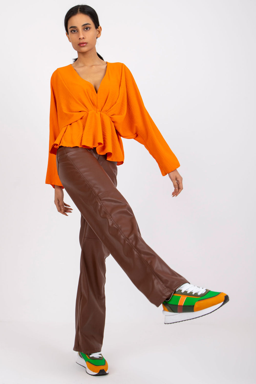 Blouse femme Italy Moda Chemisier Chemisier — orange