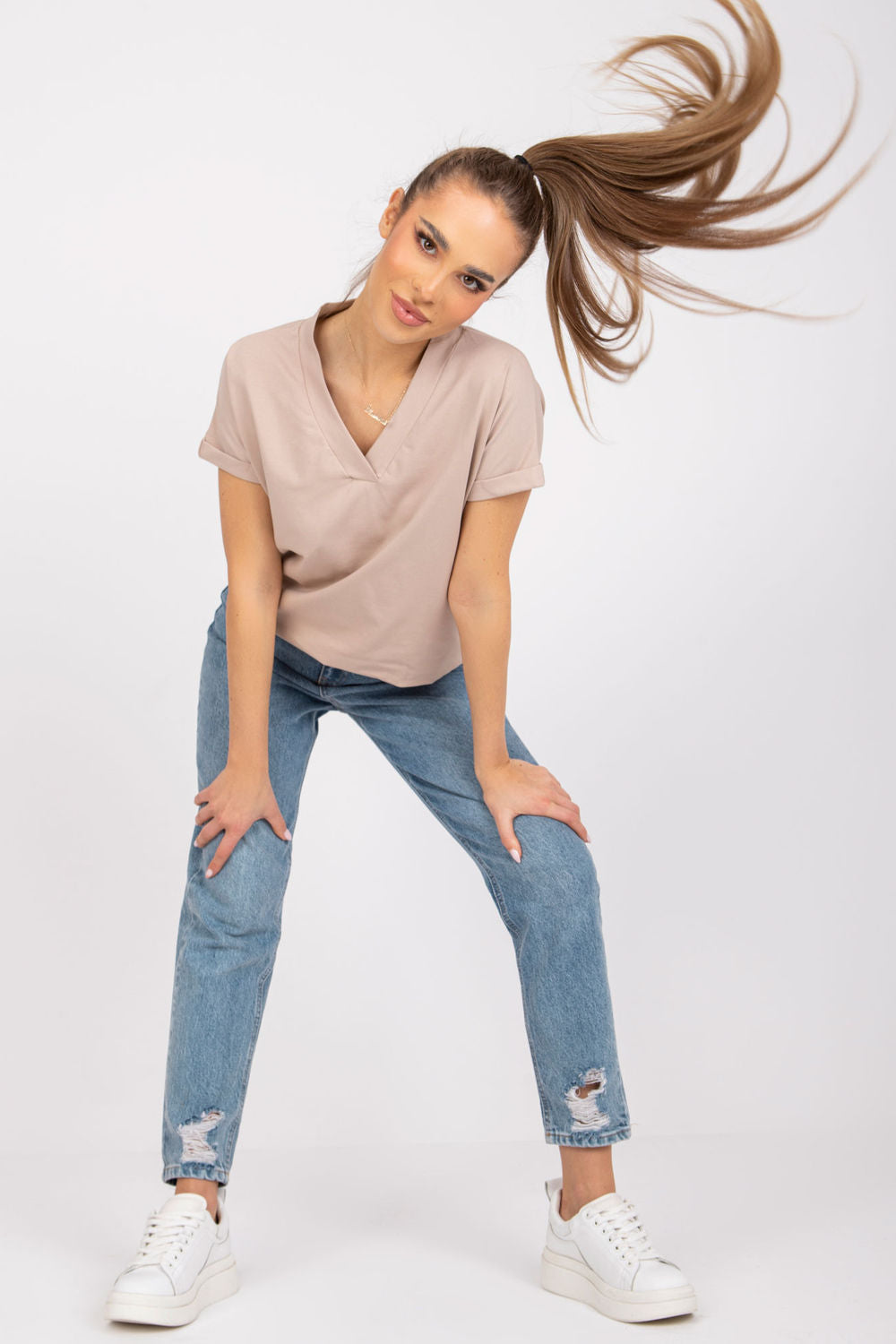 Blouse femme BFG T Shirt T — beige