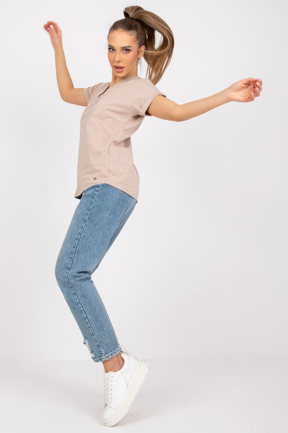 Blouse femme BFG T Shirt T — beige