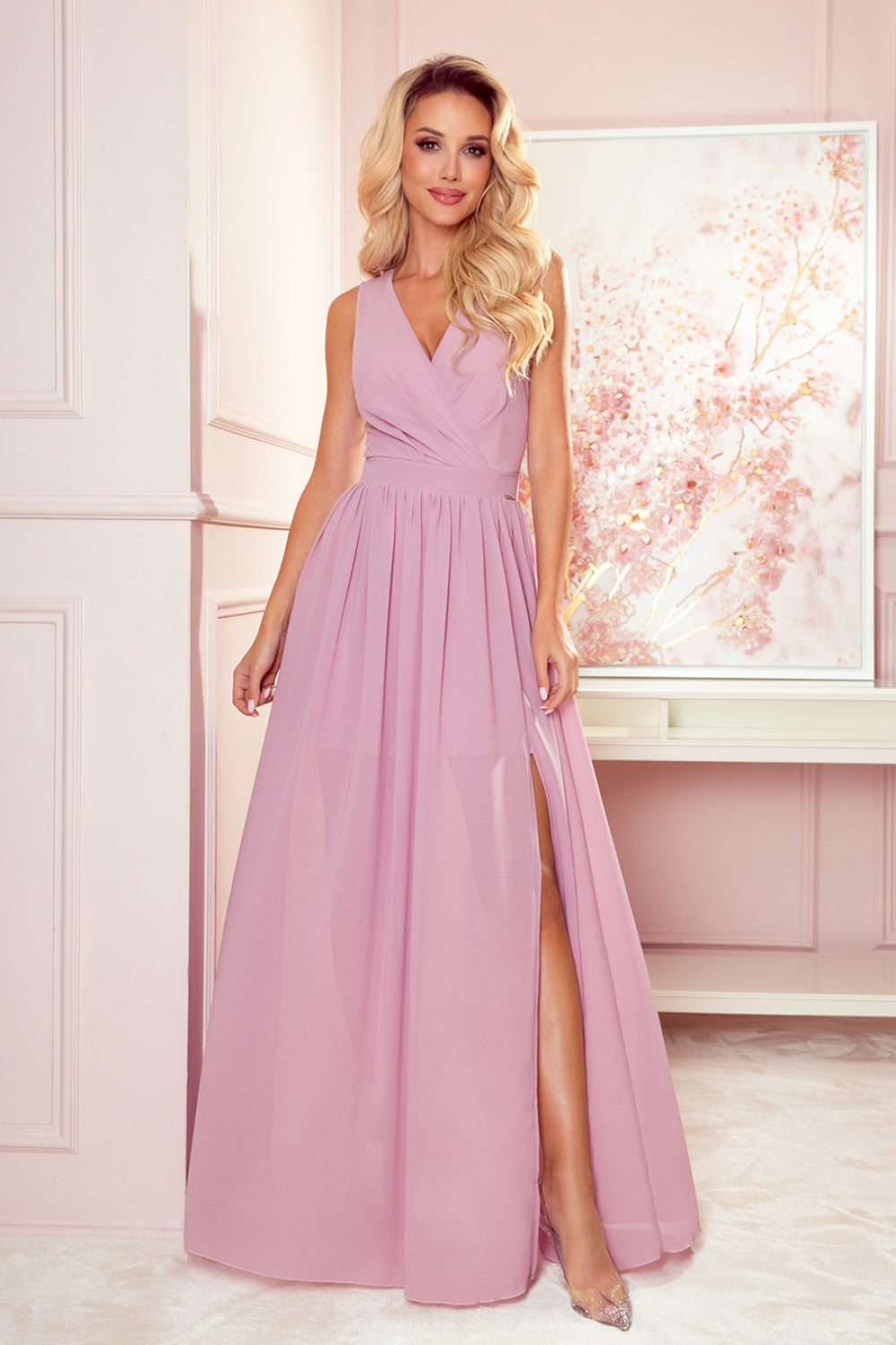 Robe femme Numoco Longue Longue — rosé
