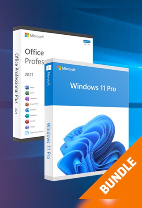 Microsoft Windows 11 Pro & Microsoft Office Professional Plus 2021 Bundle (PC) - Microsoft Key - GERMANY