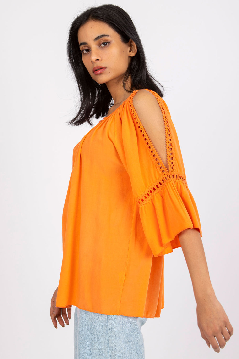Blouse femme Och Bella Chemisier Chemisier — orange