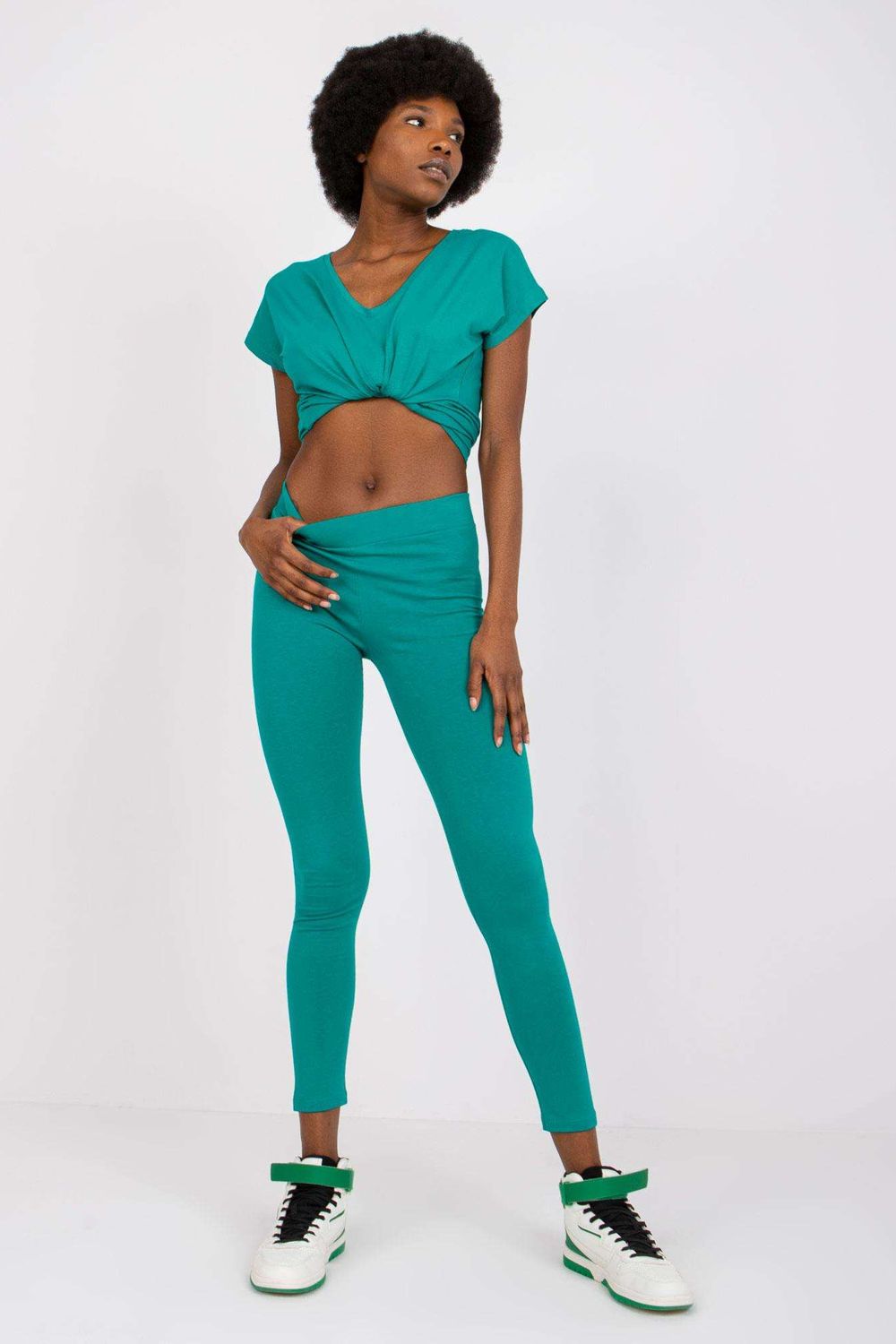 Chaussures à talons femme BFG Leggings Leggings — vert