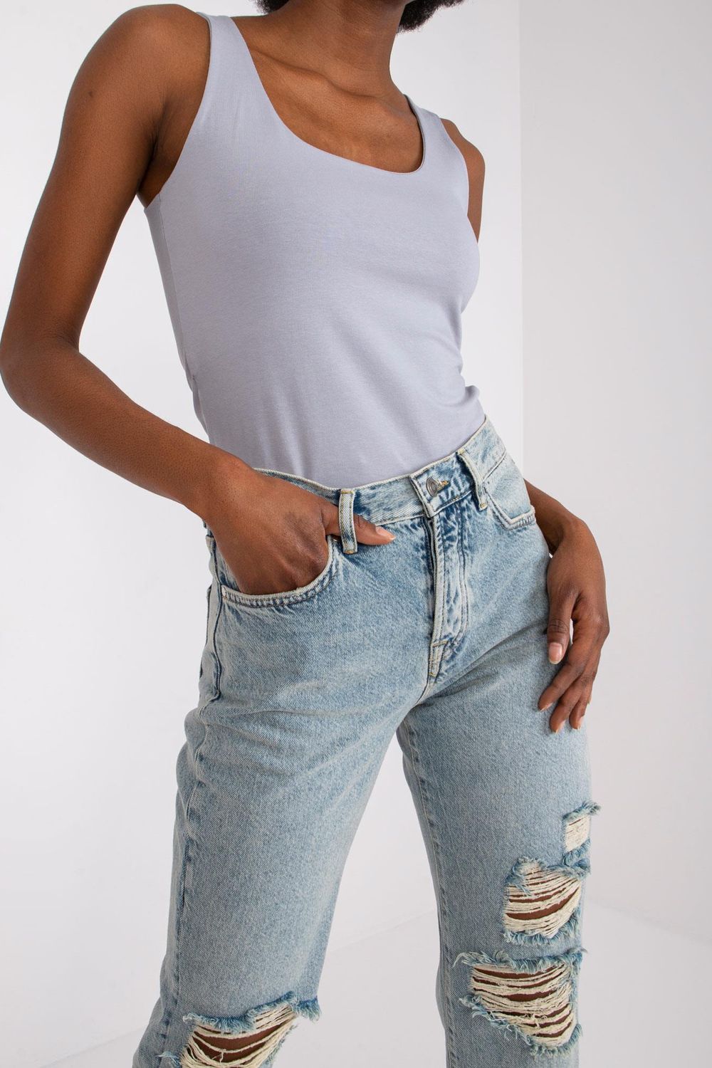 Maillot de bain femme BFG Top Top — gris