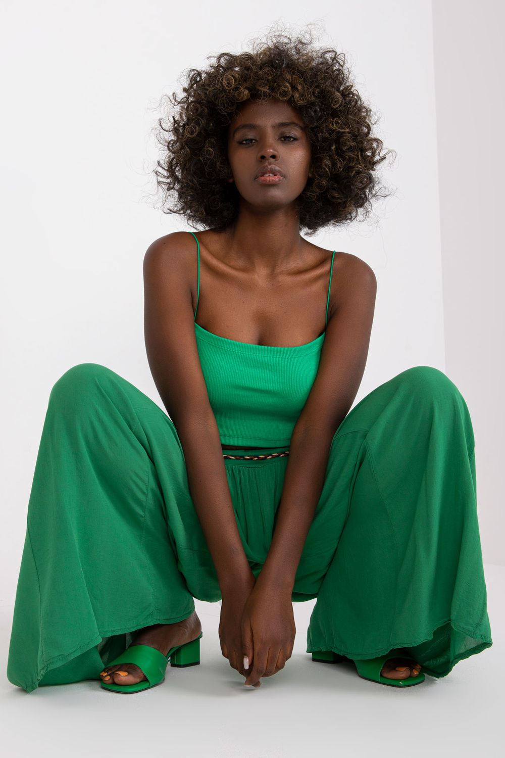 Chaussures à talons femme Och Bella Pantalon Pantalon — vert