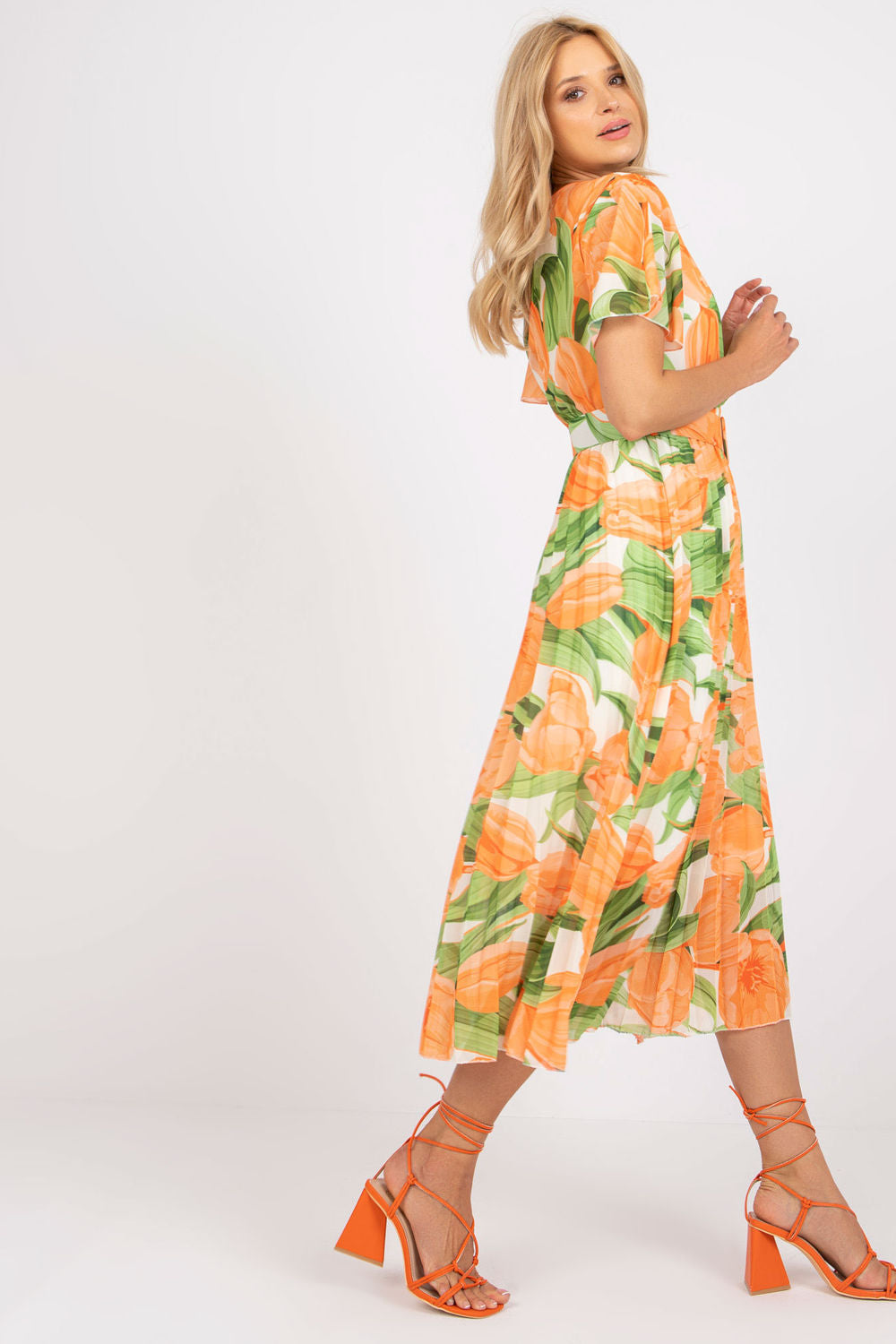 Robe femme Italy Moda De Jour De — orange