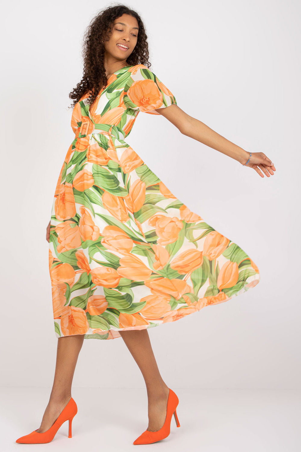Robe femme Italy Moda De Jour De — orange