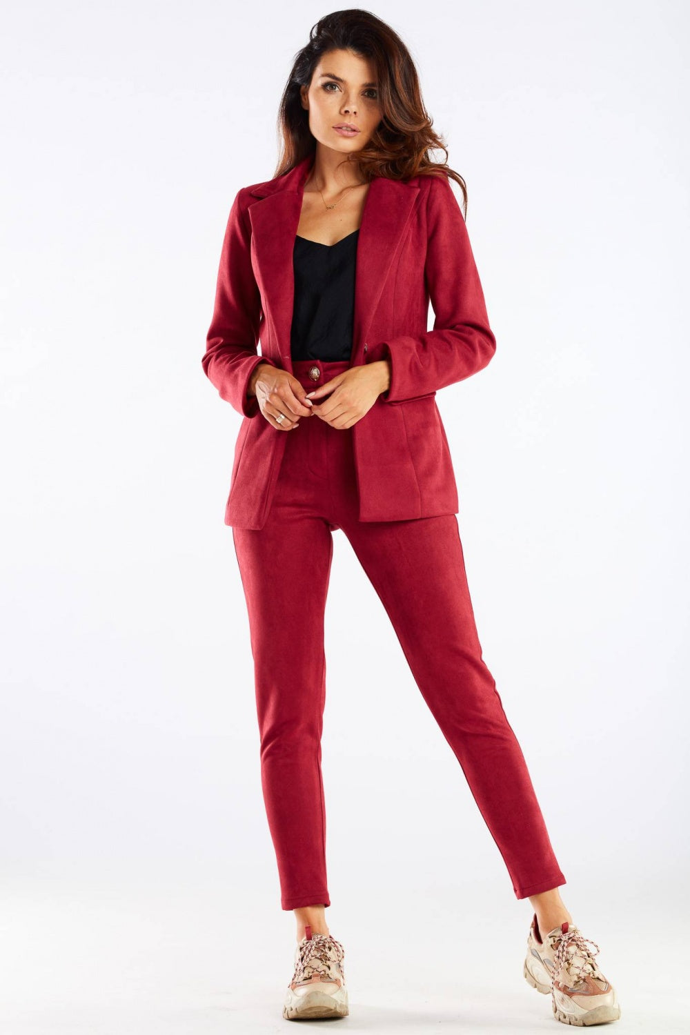 Chaussures à talons femme awama Pantalon Pantalon — rouge