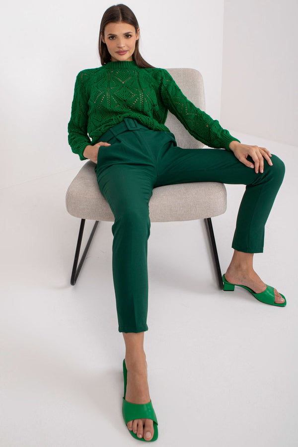 Chaussures à talons femme Italy Moda Pantalon Pantalon — vert