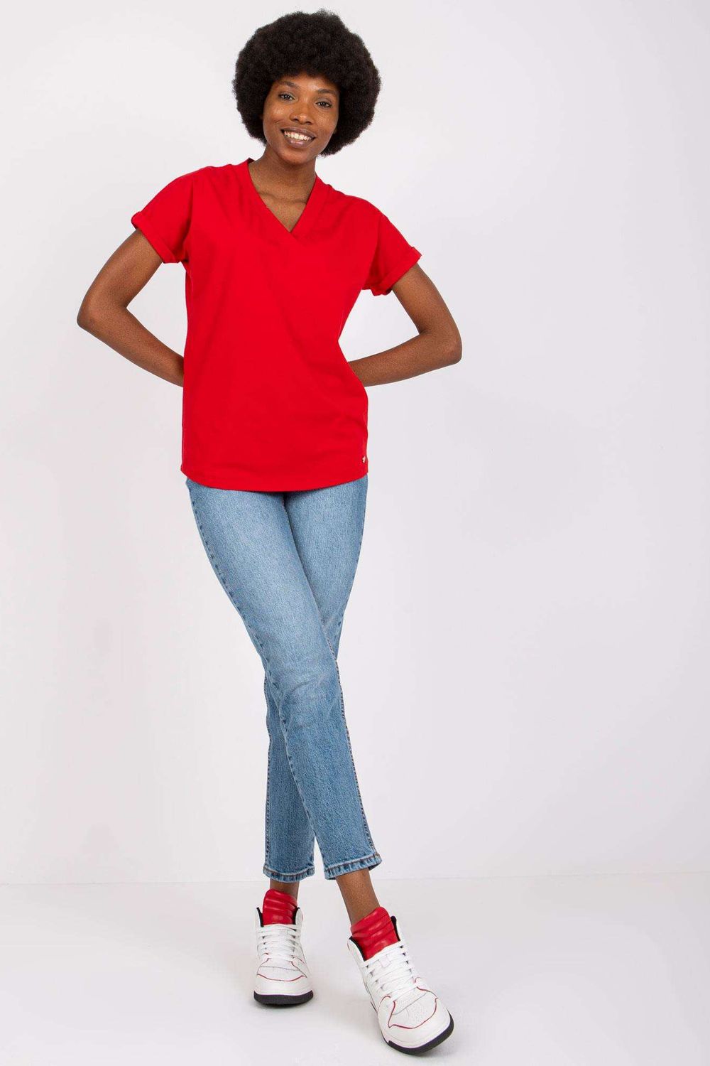 Blouse femme BFG T Shirt T — rouge