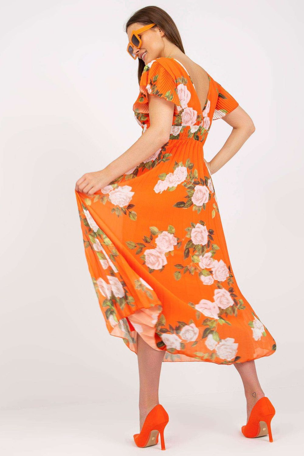 Robe femme Italy Moda De Jour De — orange