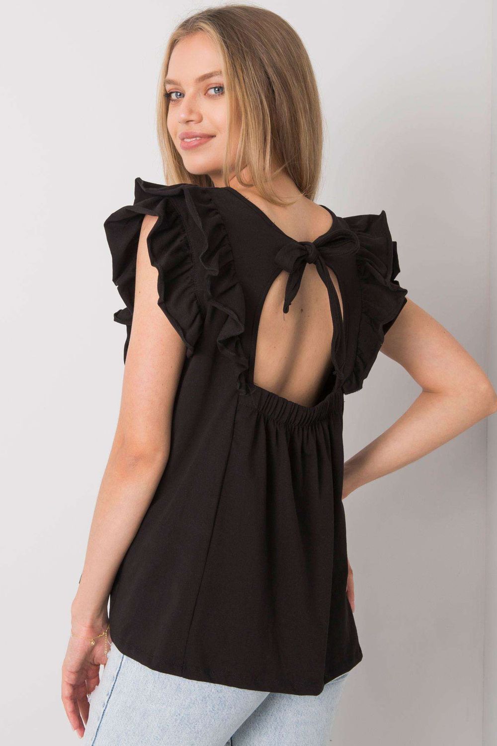 Blouse femme Och Bella Chemisier Chemisier — noir