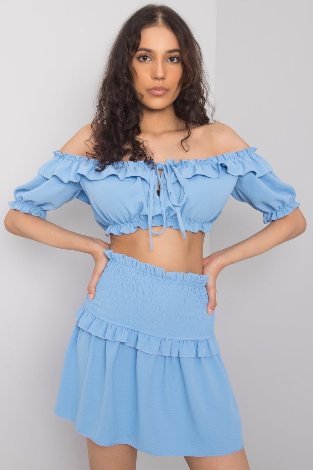Blouse femme Och Bella Chemisier Chemisier — bleu