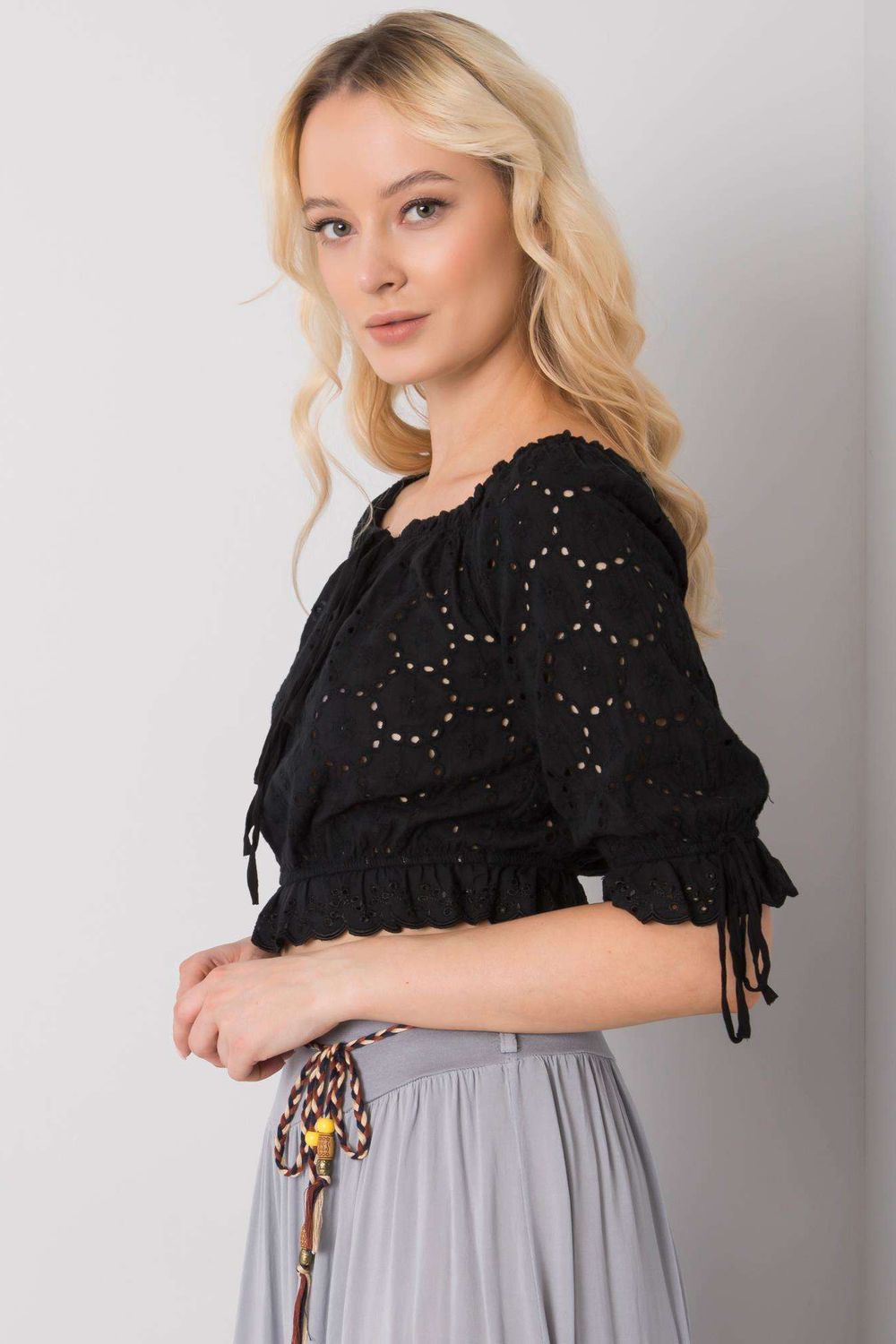 Blouse femme Och Bella Chemisier Chemisier — noir
