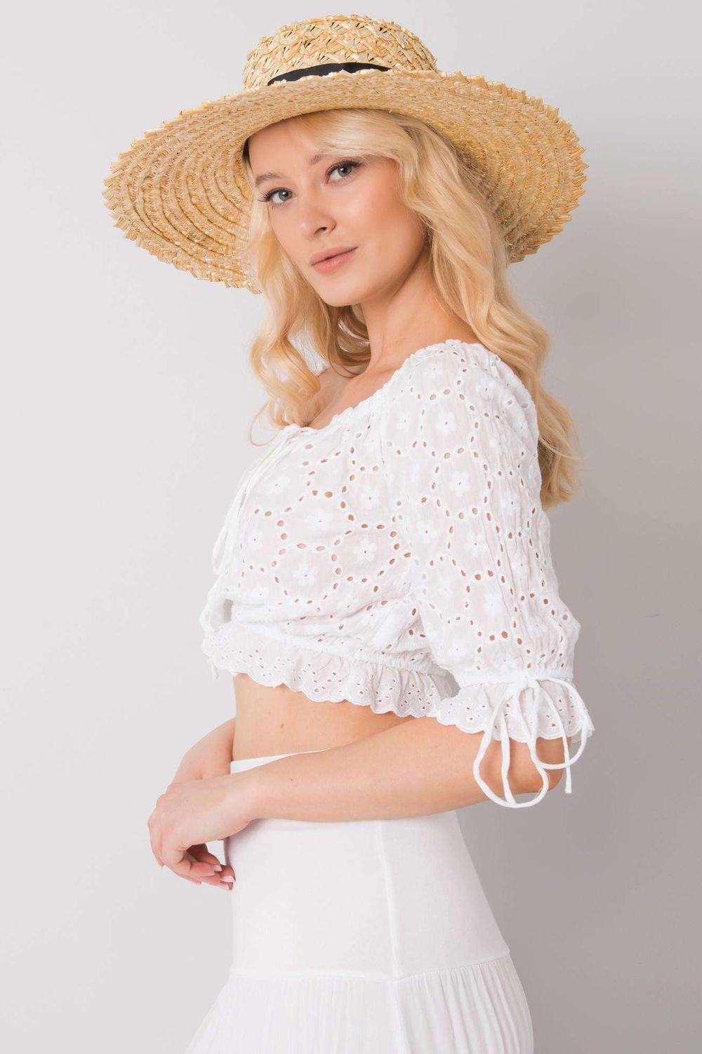 Blouse femme Och Bella Chemisier Chemisier — blanc