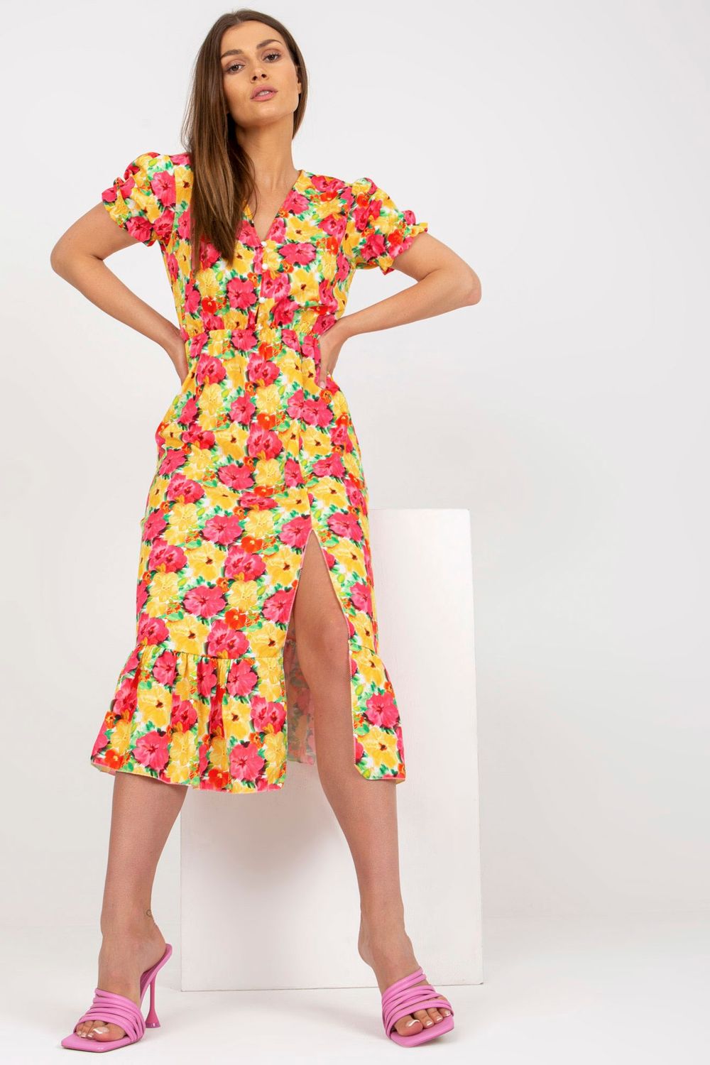 Robe femme Italy Moda De Jour De — jaune