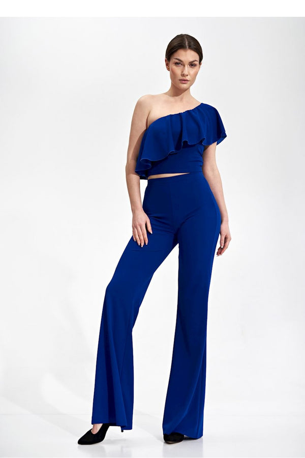 Chaussures à talons femme Figl Pantalon Pantalon — bleu marine