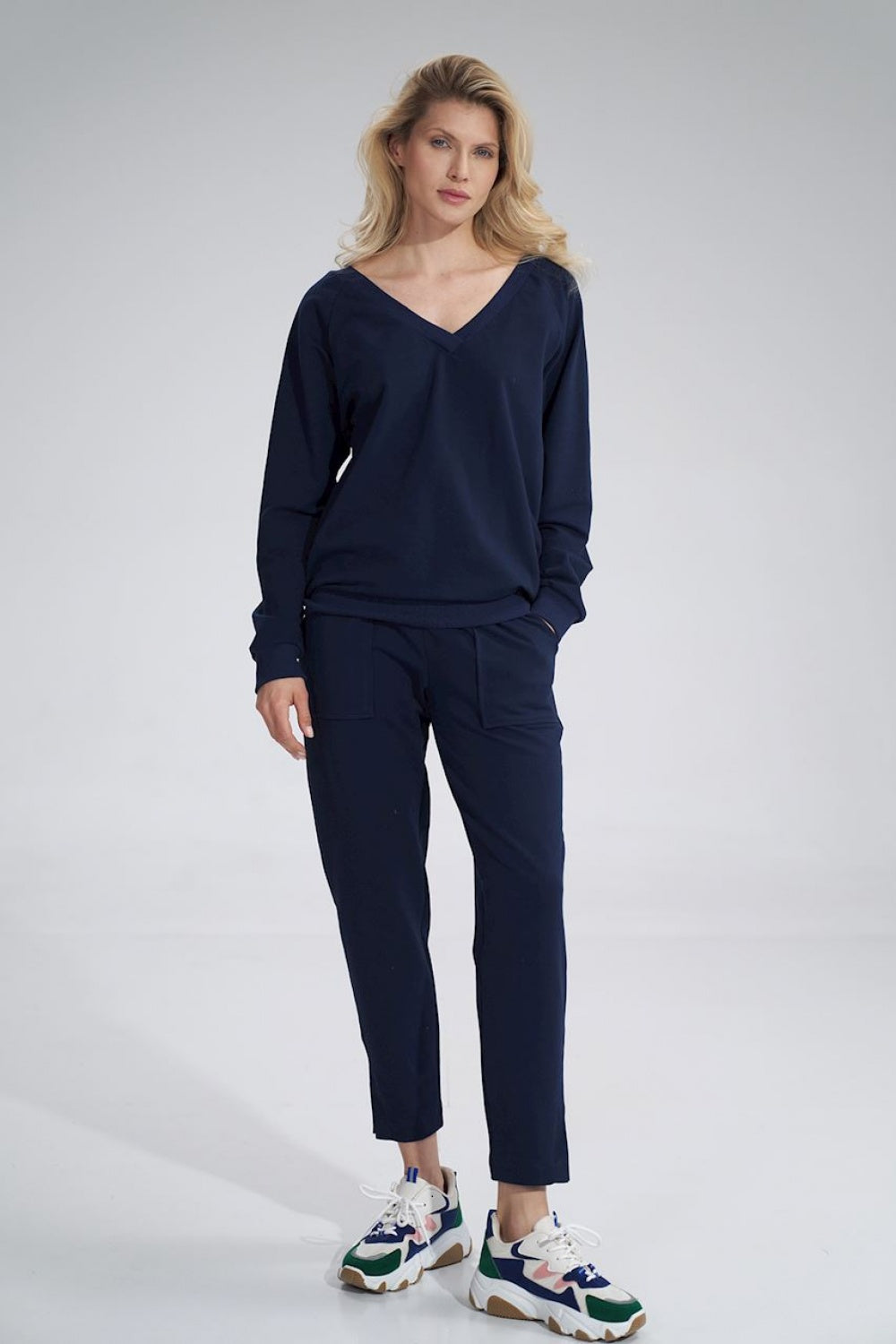 T-shirt femme Figl Sweatshirt Sweatshirt — bleu marine