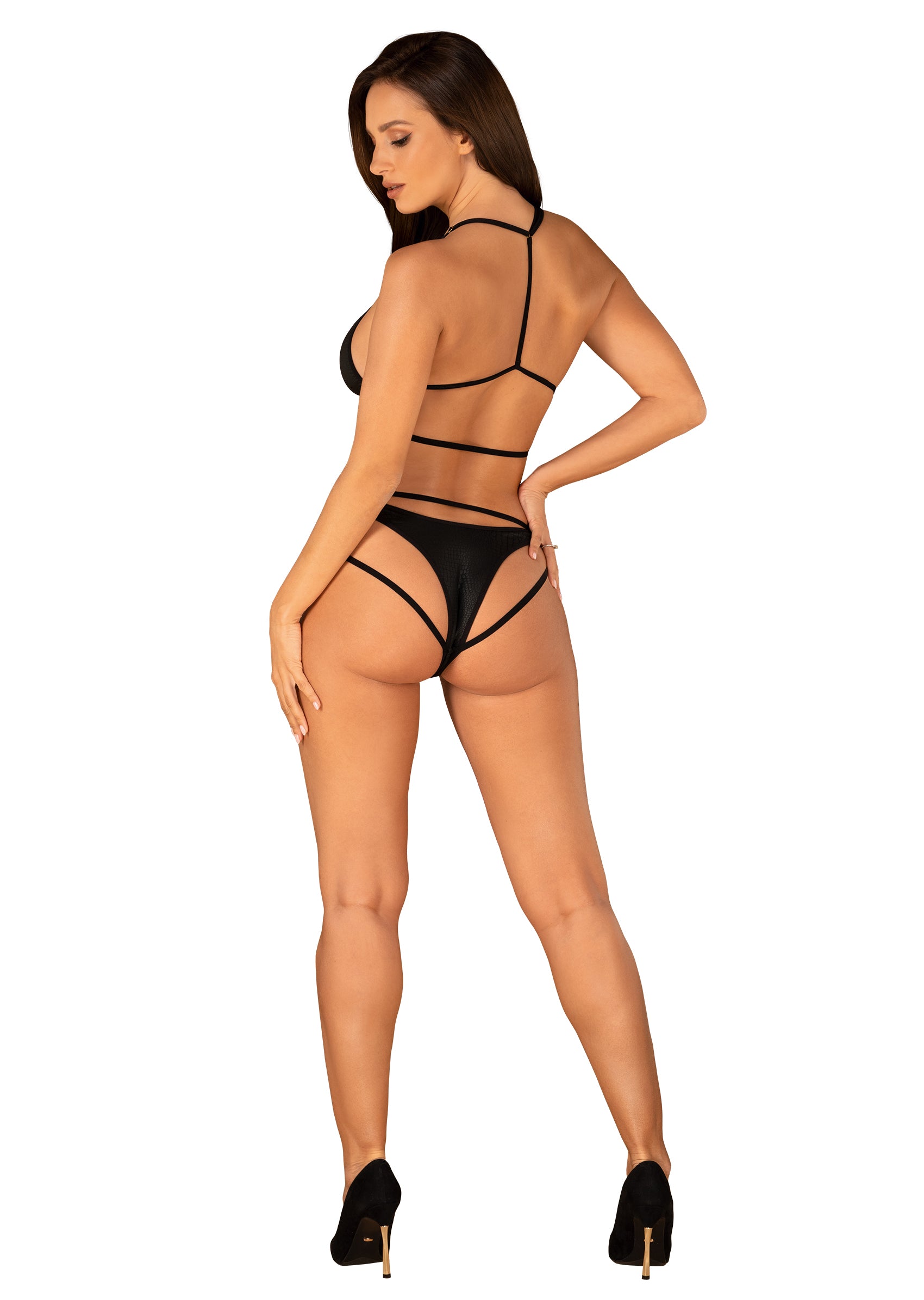 Ensemble lingerie femme Obsessive L Ensemble Sexy — noir