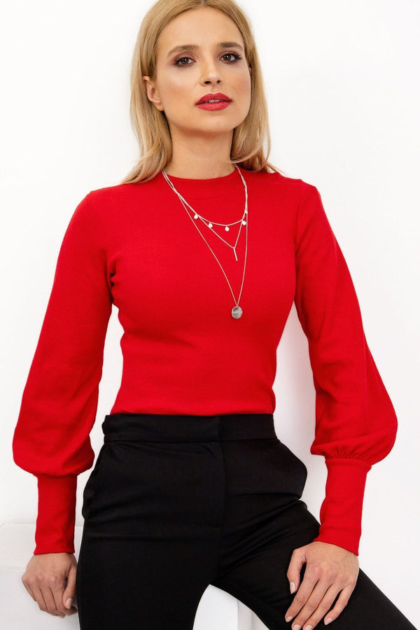 Blouse femme Rue Paris Chemisier Chemisier — rouge