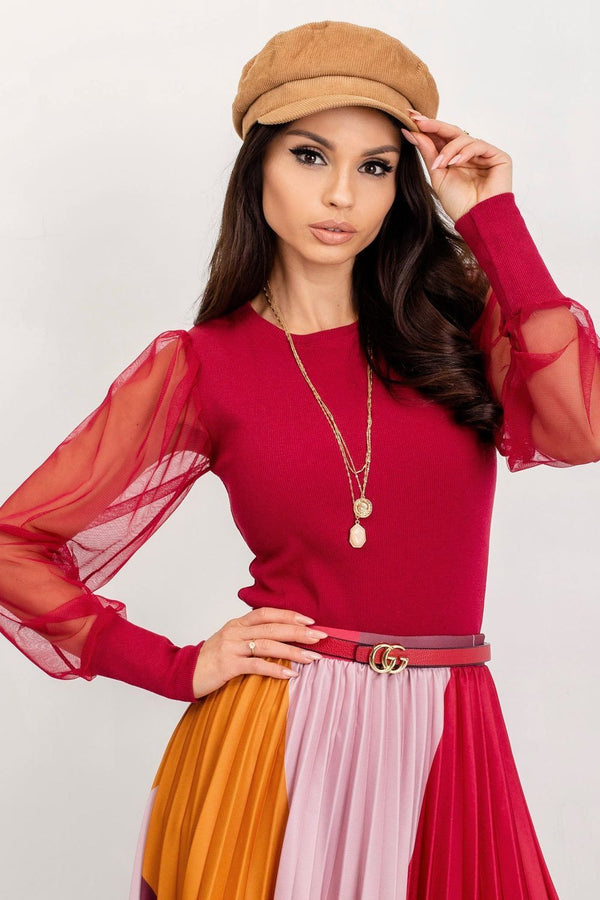 Blouse femme Rue Paris Chemisier Chemisier — rouge