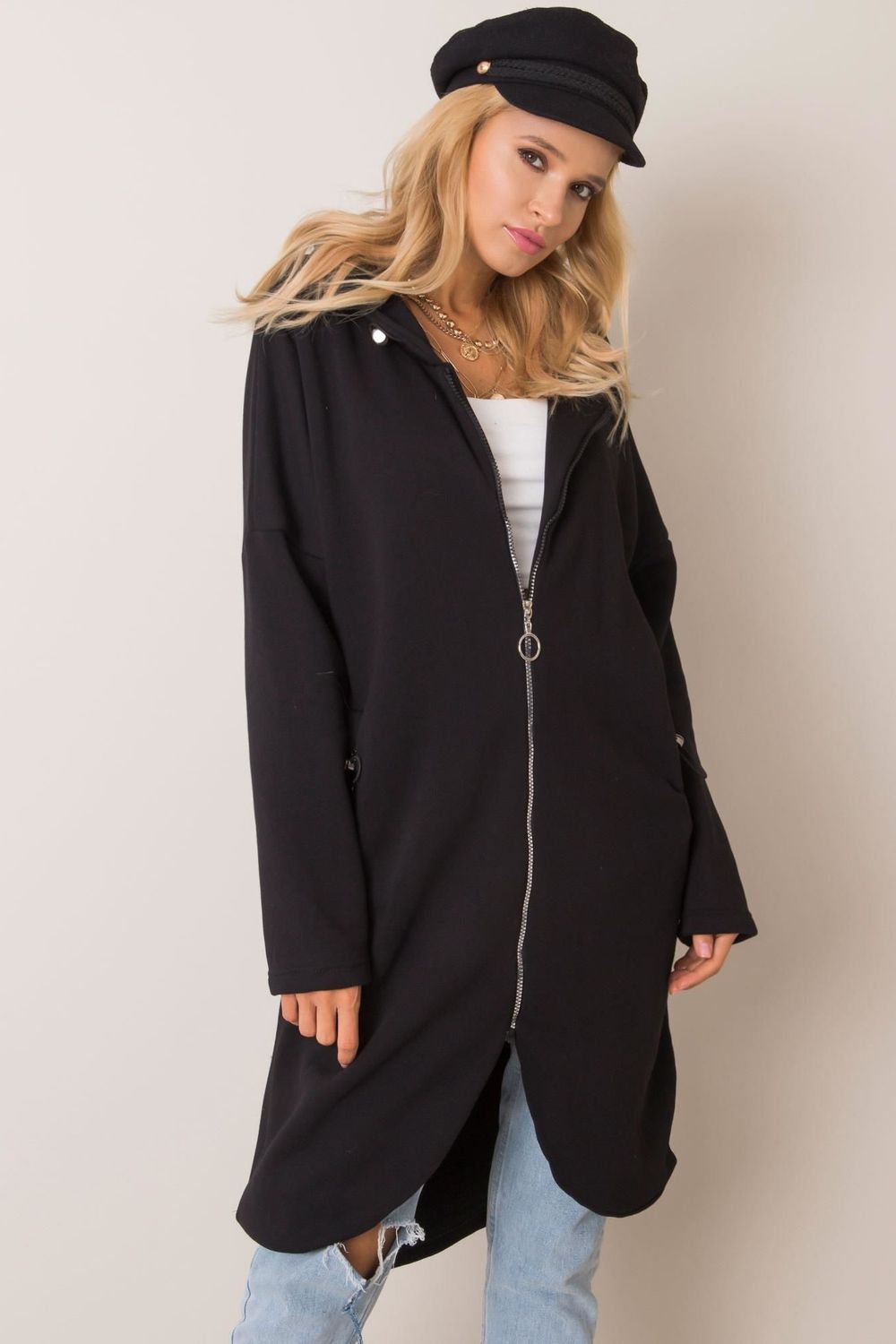 T-shirt femme Rue Paris Sweatshirt Sweatshirt — noir