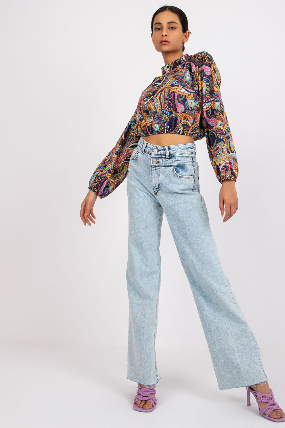 Blouse femme Italy Moda Chemisier Chemisier — bleu marine
