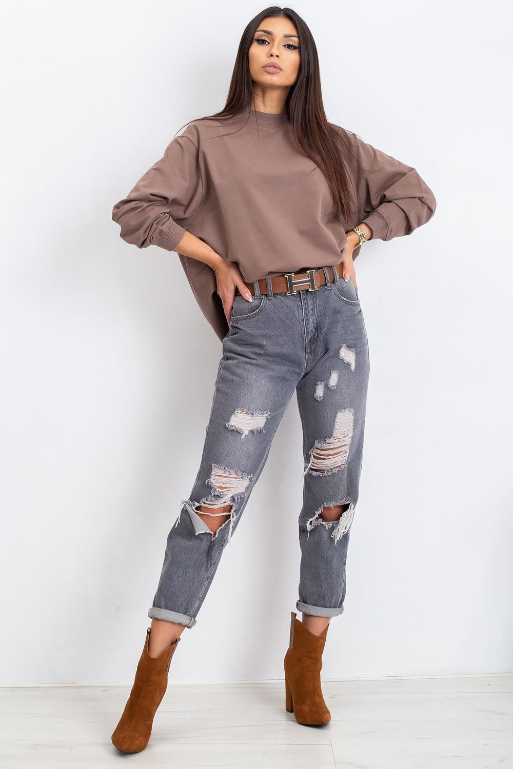 T-shirt femme BFG Sweatshirt Sweatshirt — brun